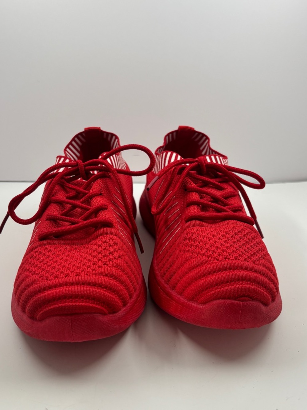 Danskin Red Knit Slip-On Energy Sneakers